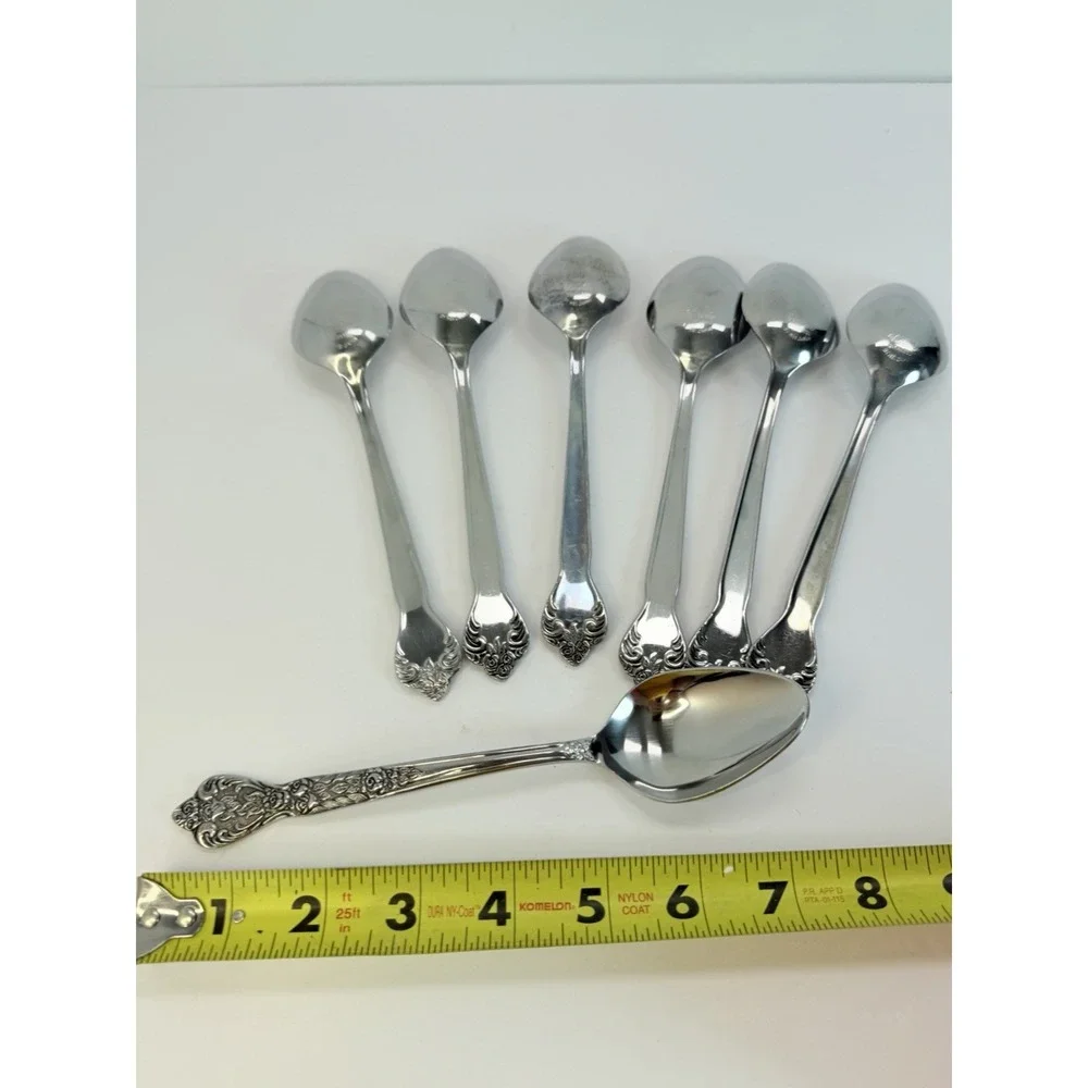 Versailles by MSI Japan Stainless Steel Set of 7 Oval Soup Spoons 7 3/8